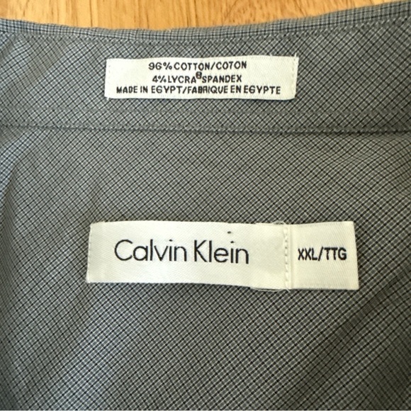 Calvin Klein Men’s Grey Longsleeve Button Up Size 2XL - Picture 7 of 9